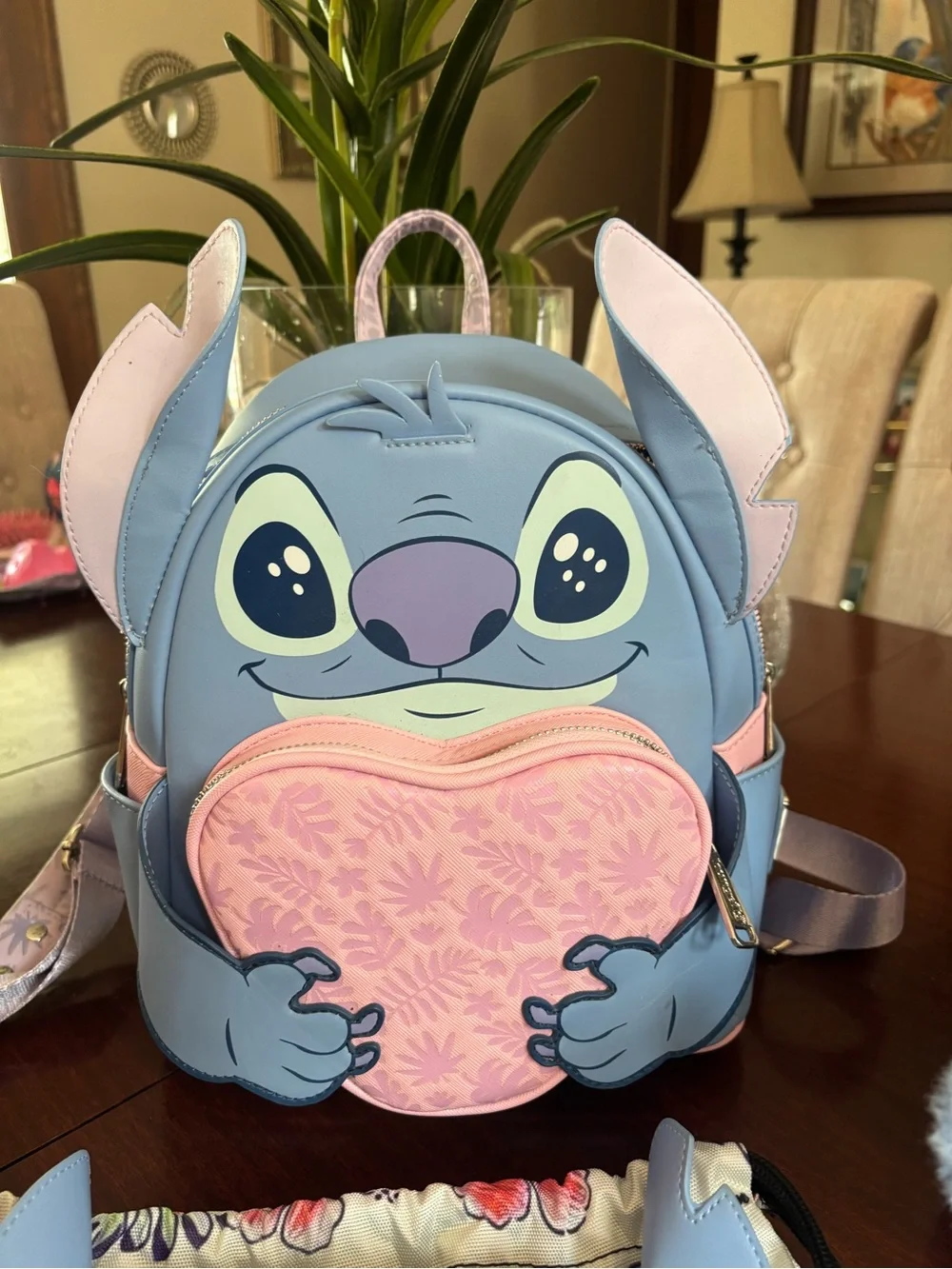 Disney Stitch Loungefly Backpack with Wallet Beach Bag & Accessories NWOT